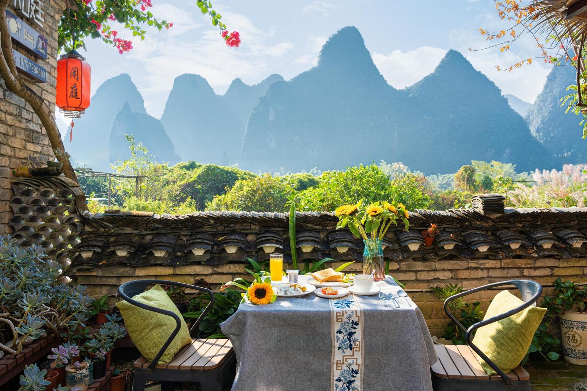 Leisure Courtyard Hotel Yangshuo-Free Shuttle Bus To Yangshuo Station Stay 2 Nights One Way Ngoại thất bức ảnh